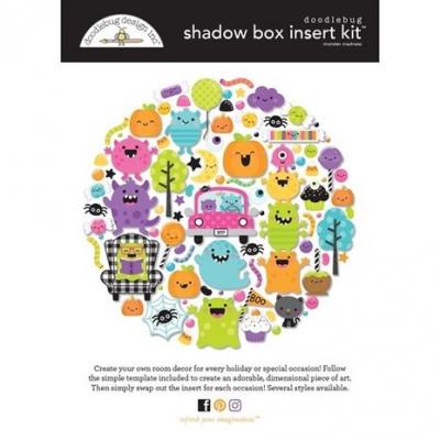 Doodlebug Monster Madness - Shadowbox Insert Kit